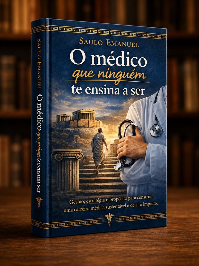 Capa do livro O médico que ninguém te ensina a ser, de Saulo Emanuel